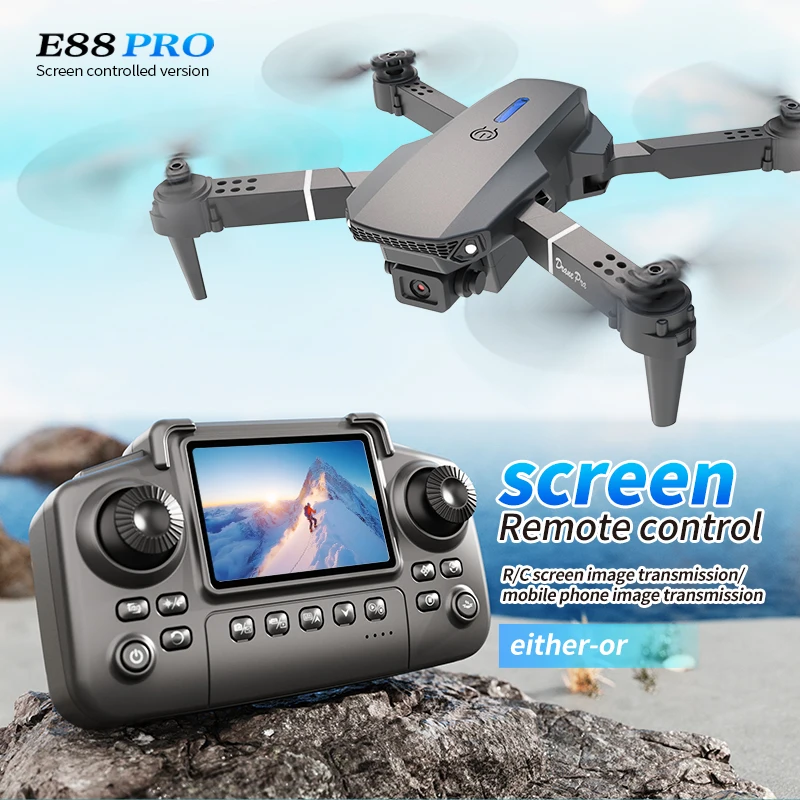Rc Hobby Wire - Professional E88 PRO Drone with screen
