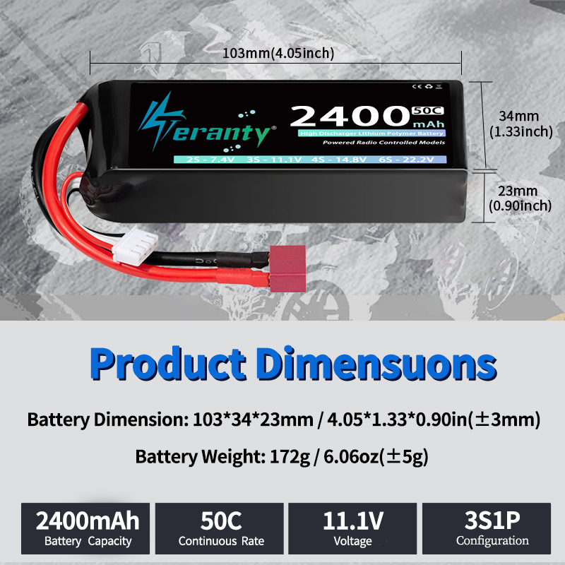 TERANTY 3S 2200/2400/2600mAh L - Rc Hobby Model review and price