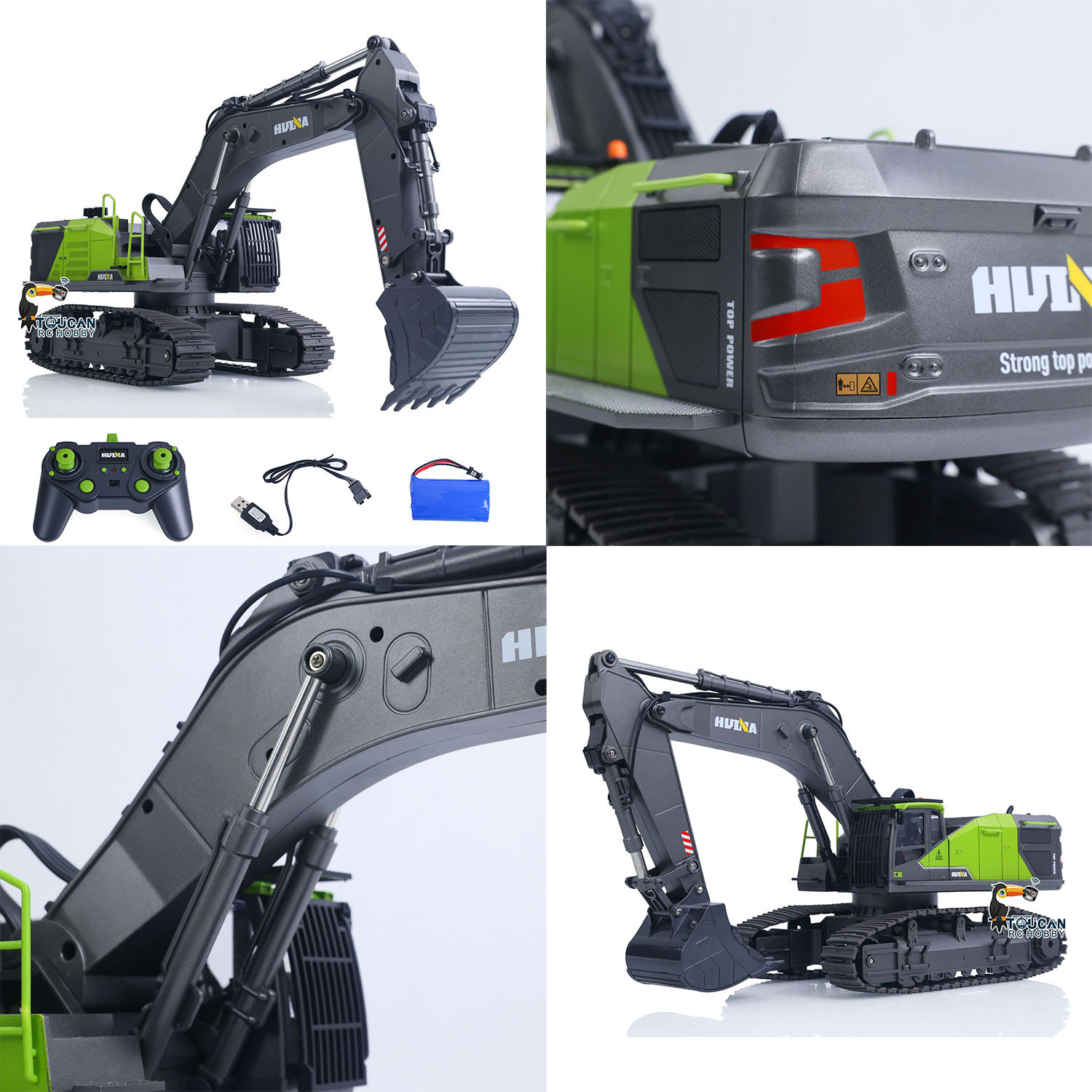 US Stock Toys HUINA 1/14 593 M - Rc Hobby Excavator review and price