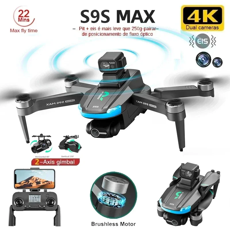 NEW S9S MAX MINI Drone 4K 2-Ax - Rc Hobby Wire review and price