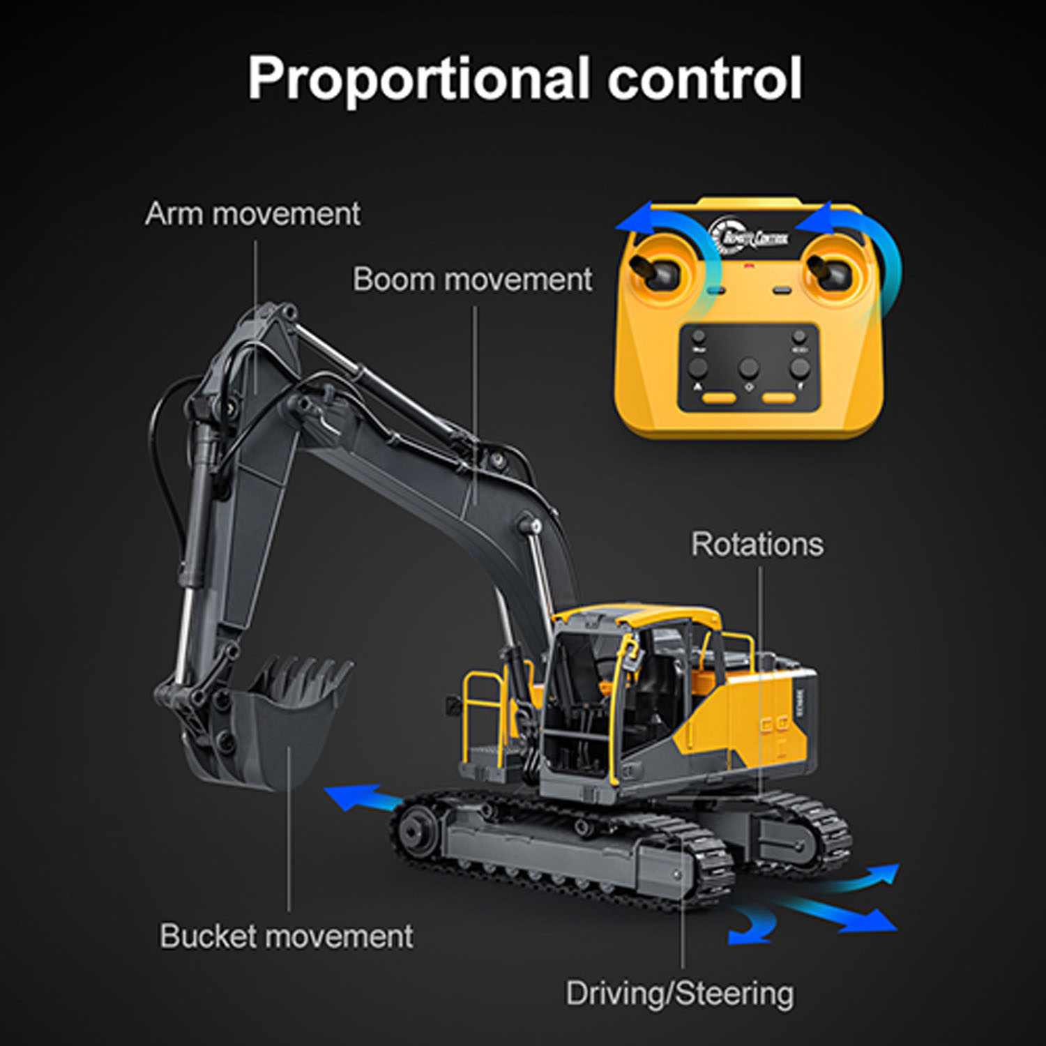 1/16 DoubleE E598 003 Electric - Rc Hobby Excavator review and price