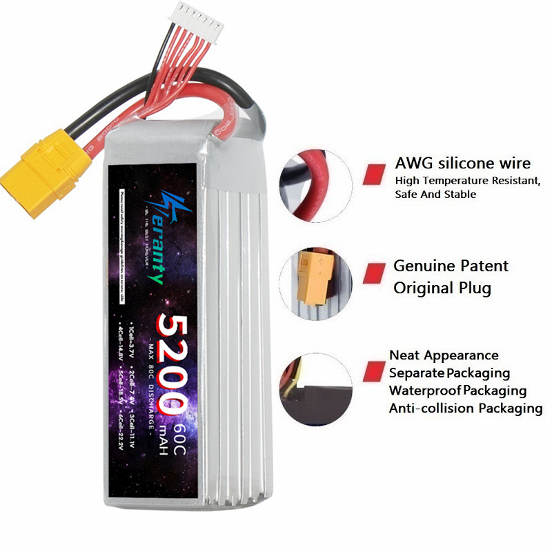TERANTY 6S 5200mAh Lipo Batter - Rc Hobby Model review and price