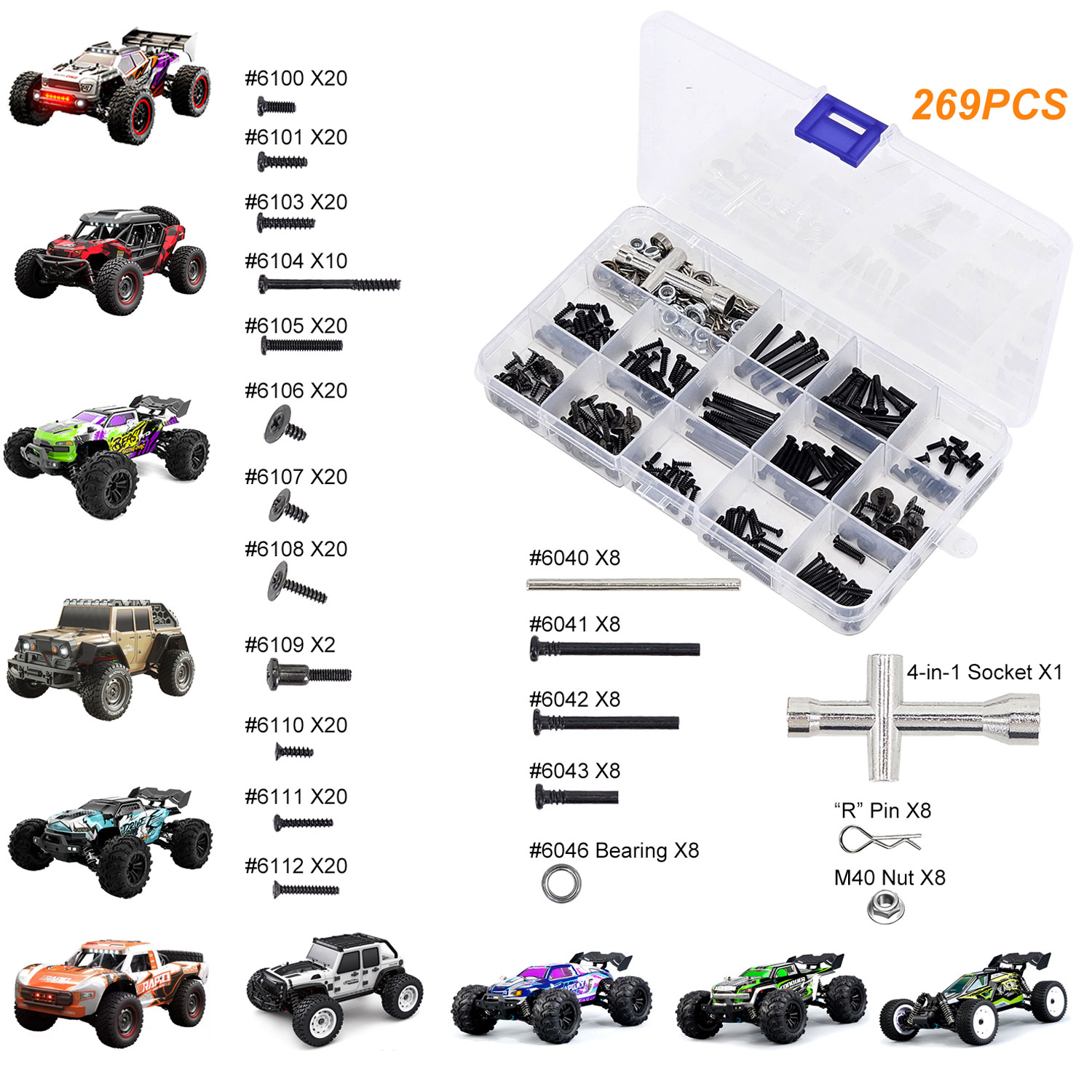 SCY 269-Piece RC Car Tool Kit  - Rc Hobby Nut review and price