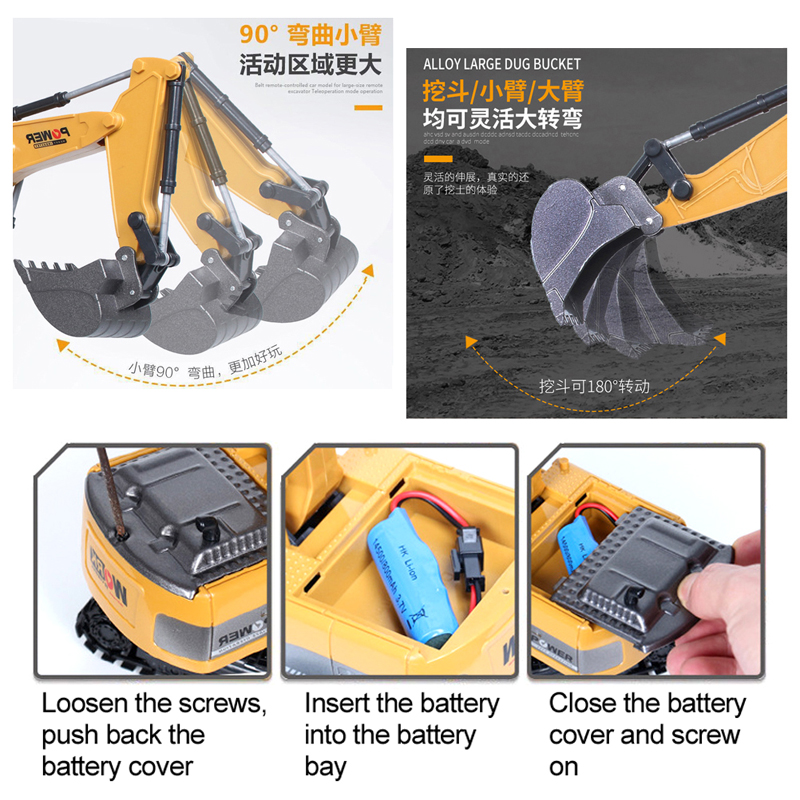 RC Excavator 2.4Ghz 6 Channel  - Rc Hobby Excavator review and price